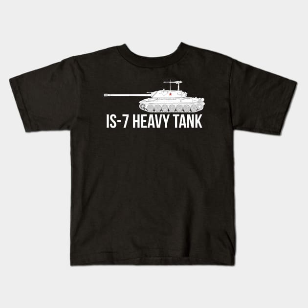 IS-7 Heavy tank Kids T-Shirt by FAawRay